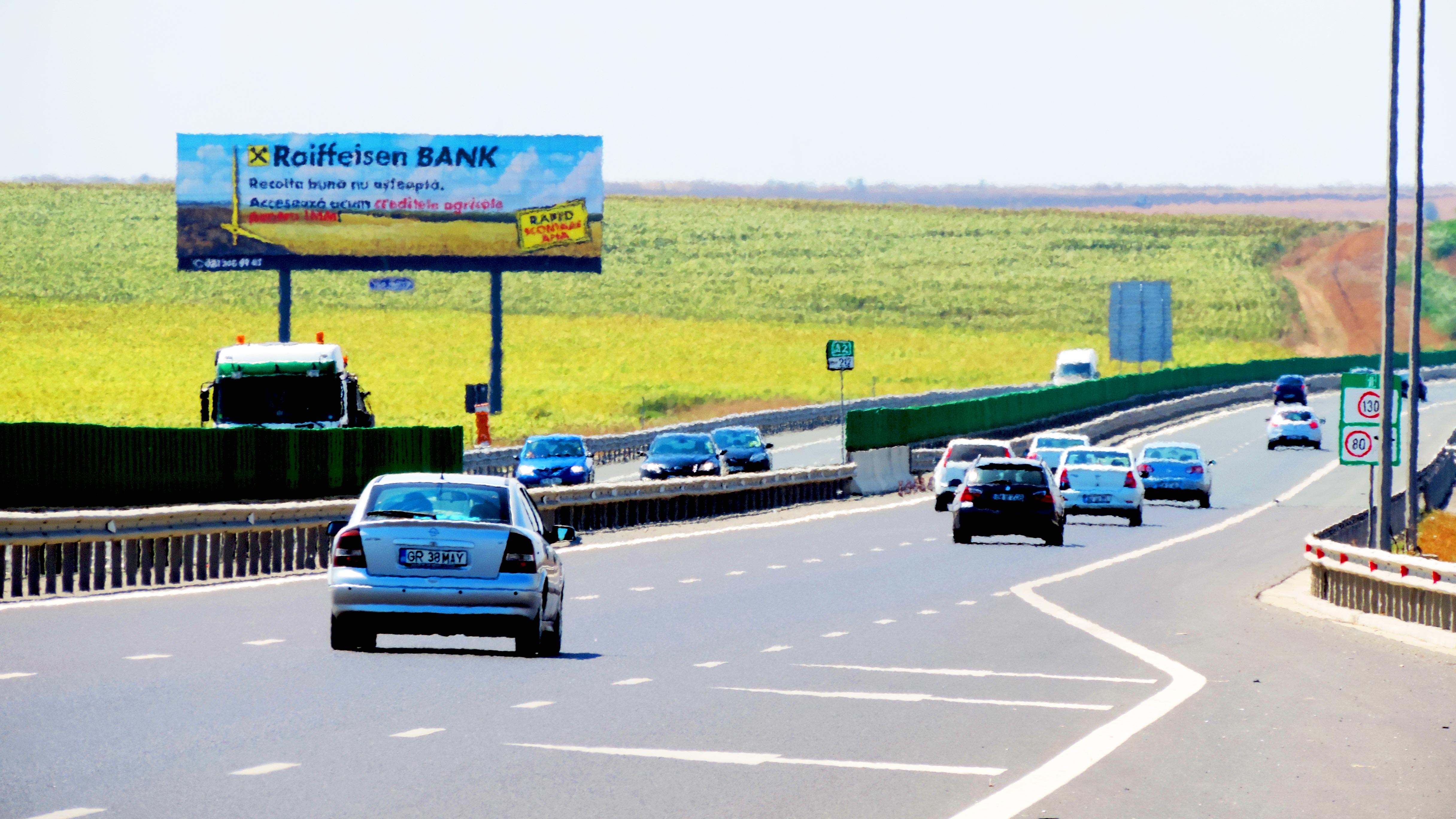 Panou Publicitar Unipol 30x10m Autostrada Soarelui, Autostrada A2